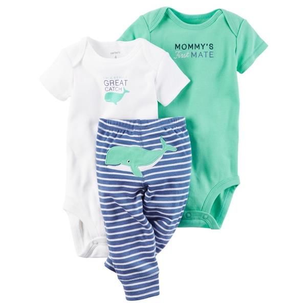 CONJUNTO 3 PEÇAS BALEIA MC CARTER'S