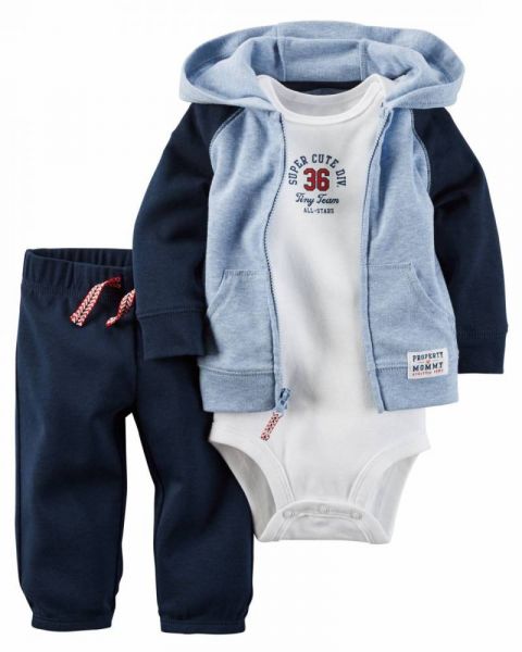 Carters Conjunto 3 Peças Body Blusa Inverno